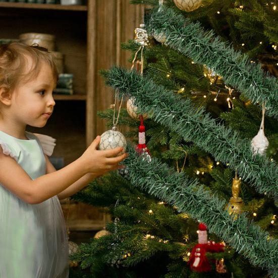 Рождественская искусственная гирлянда, новинка, венок, универсальный, прочный, огнестойкий, долговечный, праздничный венок для лестницы