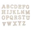 26Pcs Iron On Patches Alphabet Style Faux Pearl Rhinestone Elegant Easy To Use Letters Patches for Hat Backpack Shirt