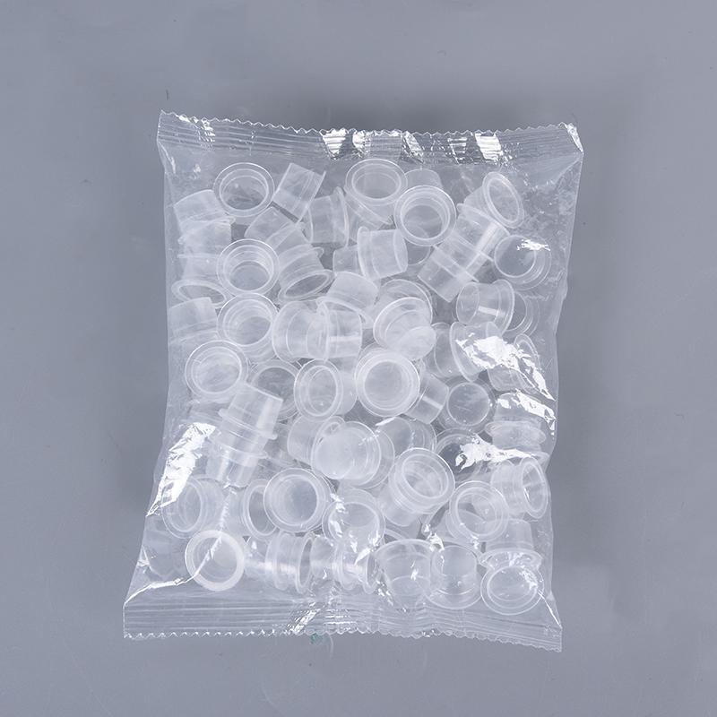 100Pc Plastic Disposable Microblading Tattoo Ink Cups Tattoo Accessory