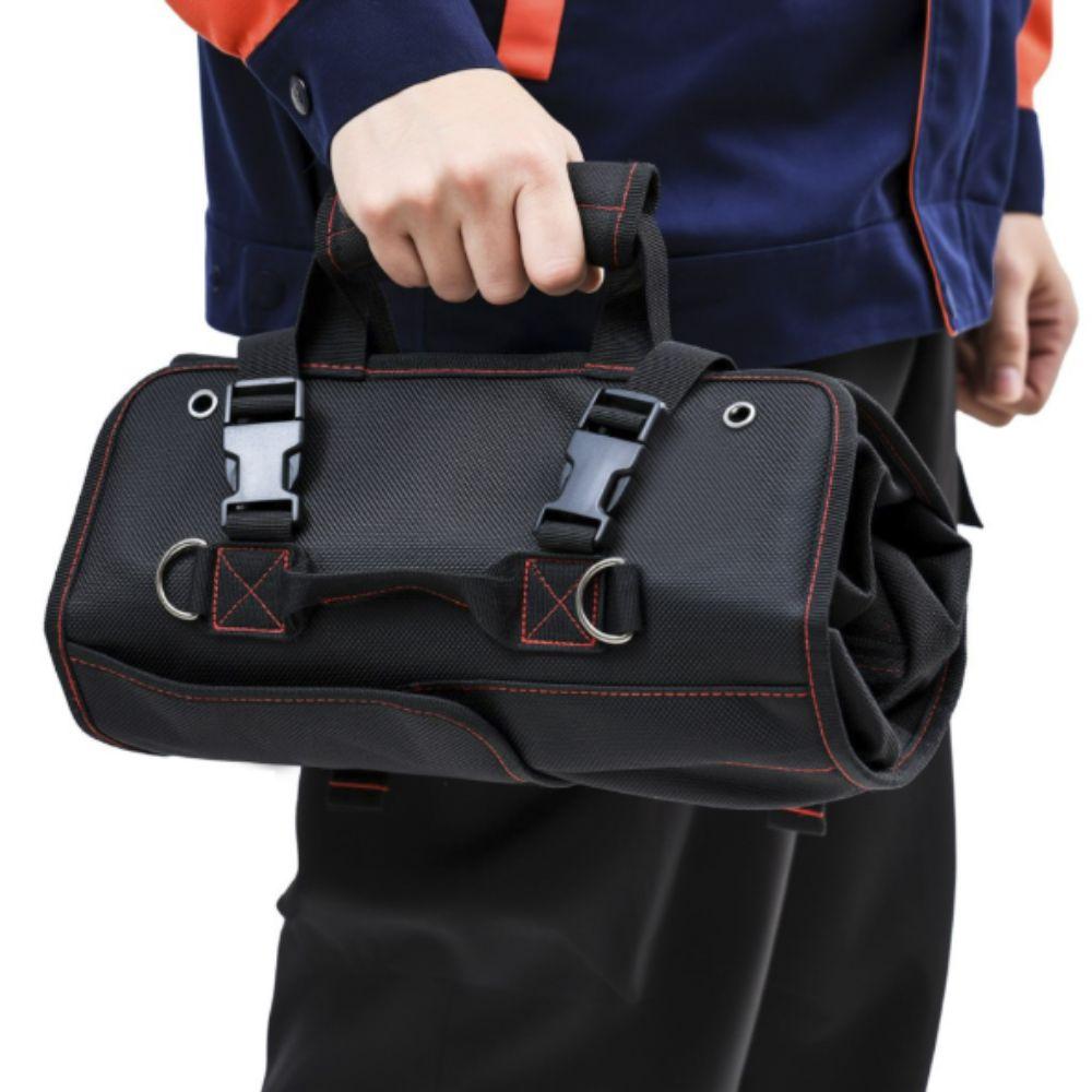Thickened Tool Storage Bag Wear-resistant Roll Up Tool Bag Organizer Reel Bag Mechanics
