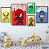 Disney Marvel Плакат Супергерой Классический Фильм Мстители Мультфильм Фигурка Настенная Живопись Холст Картины Печати Украшение Детской Комнаты