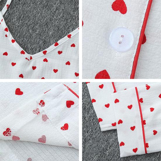 Women's 7-Piece Satin Pajama Set Sexy Cami Top Button Down Long Sleeve Top And Shorts Pants Sleepwear Pjs Set