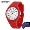 Fashion Sanda Top Brand Women's Quartz Waterproof Silicone Strap Leisure Sports Ms Electronic Wrist Watches Reloj Mujer