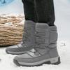 Fashion Winter Couple Cotton Shoes Plush Warm Snow Boots Outdoor Non-slip Hiking Boots Waterproof Mid-calf Boot 2025New Winter Men Boots