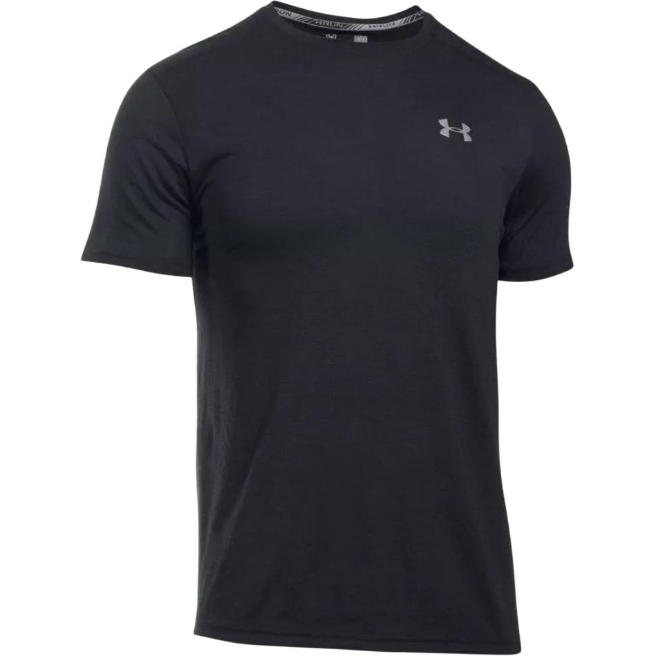 Under Armour Футболки Мужские Черный/Черный/Светоотражающий Круглый вырез Умеренный 1271823-100