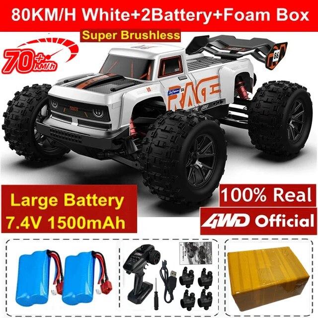 4WD RC Car 4x4 Off Road Drift Racing Cars 50 или 70 км/ч Супер бесщеточный высокоскоростной радио водонепроницаемый грузовик игрушка с дистанционным управлением для детей