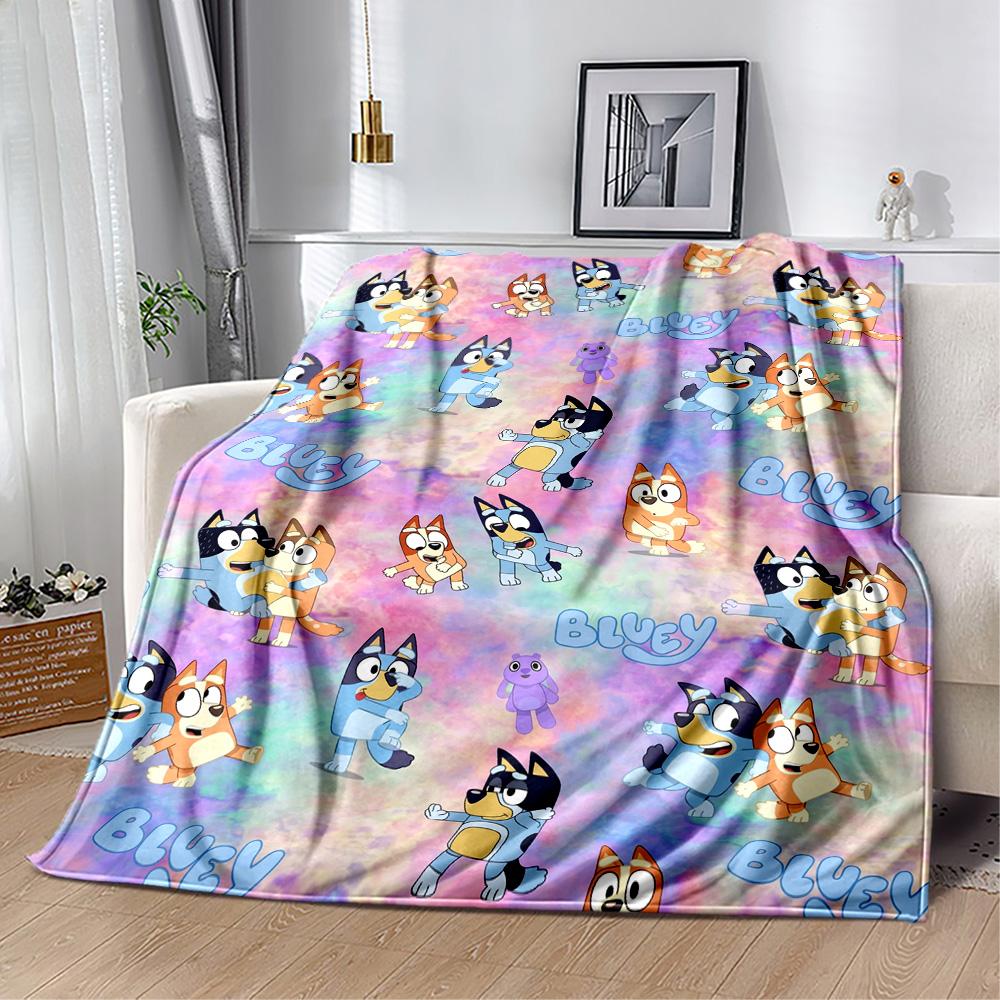 Bluey Friends Adventure Blanket Soft & Cozy Great for Couch Sofa Livingroom Four Seasons Multipurpose Modern Style