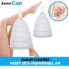 Менструальная чаша LunaCup из мягкого силикона, многоразовая, сменная тампонная, 2 шт. в упаковке