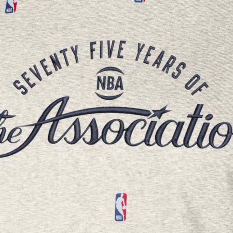 Nike Футболка Outlets Team 31 Courtside с принтом букв и принтом, хлопковая, с длинным рукавом, с круглым вырезом, женская, серая DN3623-051