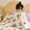 LISM Crinkled Gauze Minky Soothing Blanket