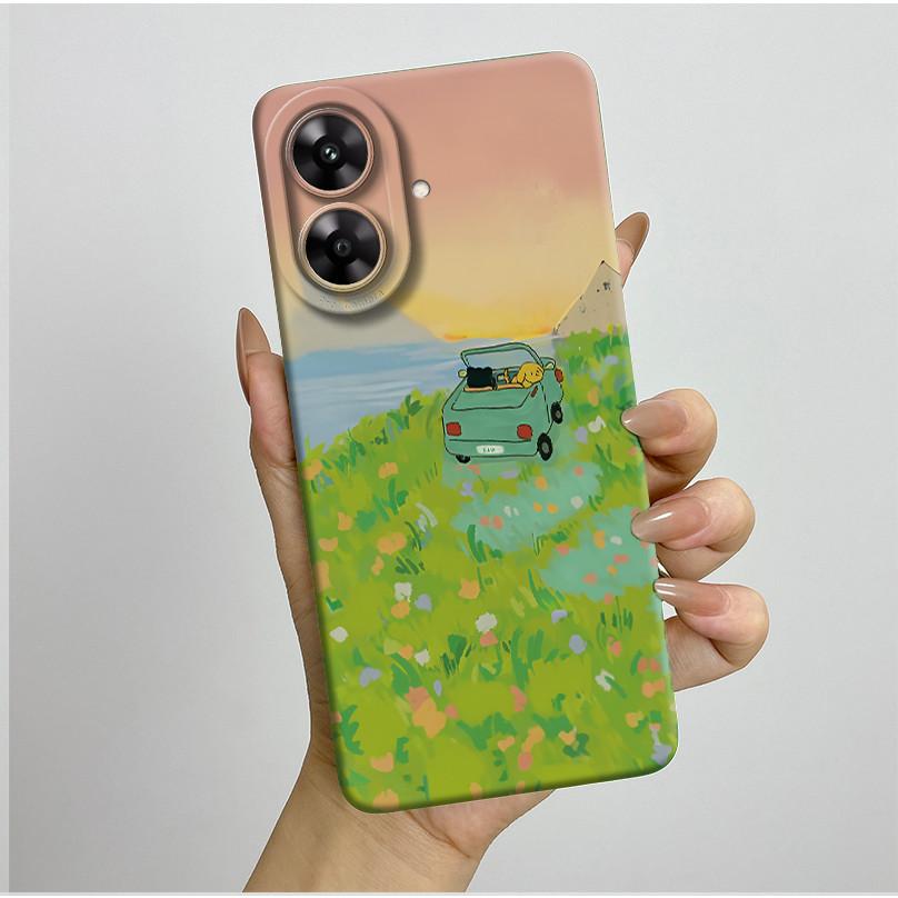 Для Realme Note 60 Чехол Красивый Цветок Защита Камеры Чехол для Телефона Для Realme Note 60 60x Мягкий Ударопрочный Чехол Funda Note60 Etui