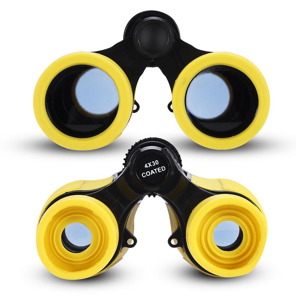 4x30 Maginification Child Kid Outdoor Birding Binocular Children Telescope Toy Gift Yellow