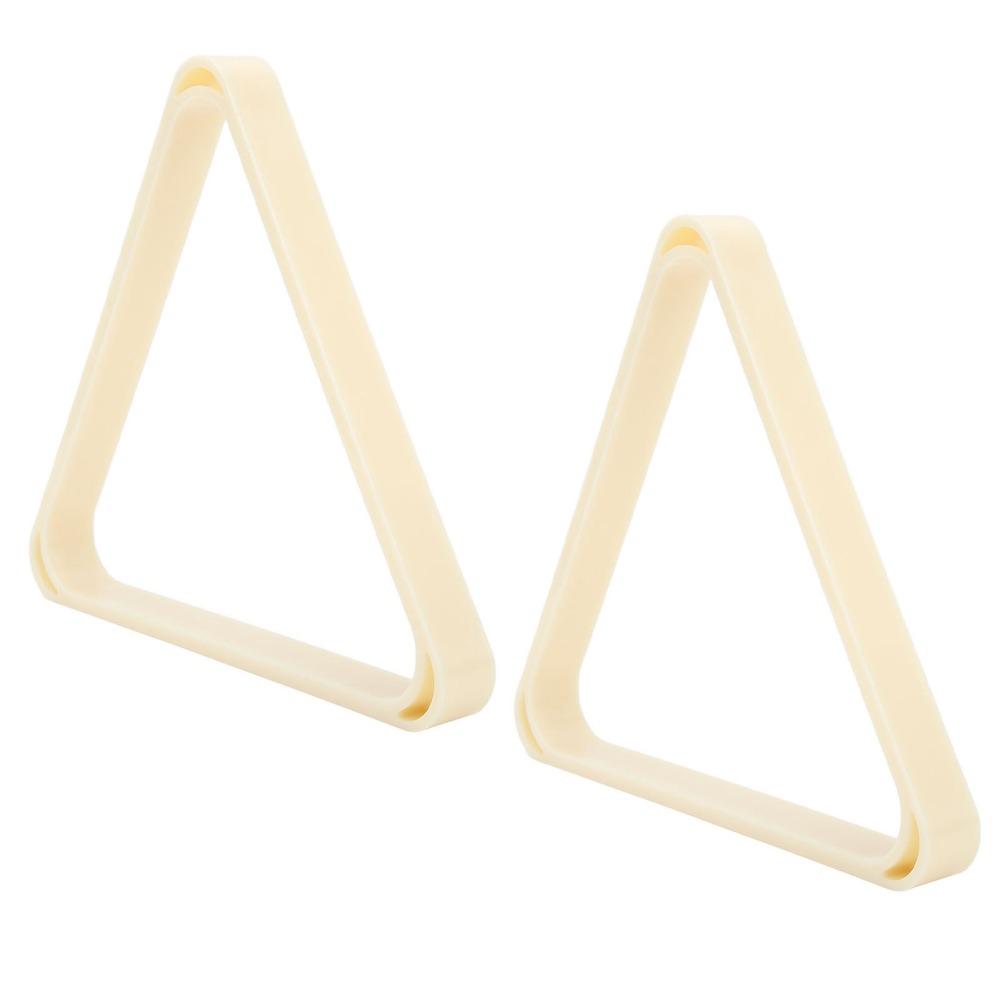 2pcs White Color Snooker Triangle Rack Strong Build Billiard Ball Rack For Billiard Table