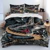 Dragon Cartoon Comforter Bedding Set,Duvet Cover Bed Set Quilt Cover Pillowcase,King Queen Size Bedding Set For Adult Child Gift