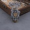Мужское Viking Bear Claw Нержавеющая сталь Ожерелье Никогда не тускнеет Волк Валькнут Кельтский Руна Амулет Подвеска Мода Мужские Украшения Подарок