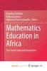 The Mathematics Education In Africa : The Fourth Industrial Revolution Book