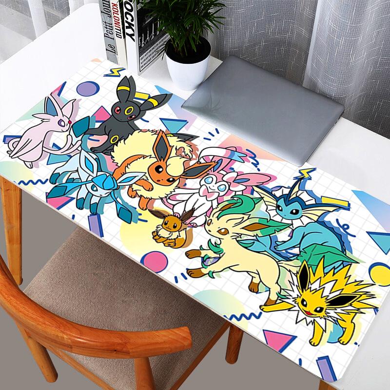 Mouse Pads Anime Gaming Pokemon Pikachu Accessories Mousepad Gamer PC Completo Computer Keyboard Desk Mat Durable Varmilo Table