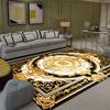 Luxury Golden Carpet for Living Room Europe and America Decoration Large Carpets Non-slip Bedroom Bedside Rug Customized Mat