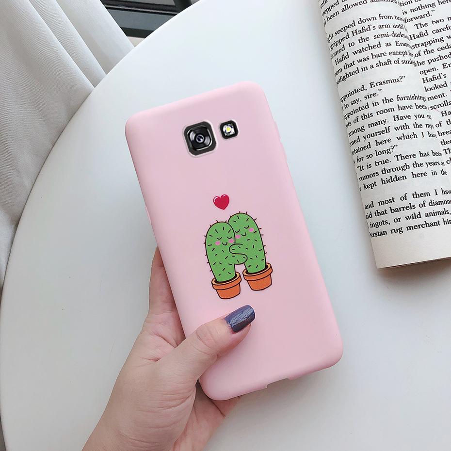 case For Samsung Galaxy A7 2017 Case Cute Painted silicon soft tpu phone back Cover Bumper For Samsung A7 2017 A720 A720f Cases