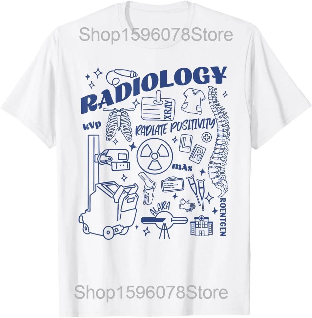 Radiologic Technologist Radiology X-Ray Rad Tech T Shirts Men Humor Streetwear Tee Shirt Short Sleeve Unisex Loose Clothing