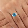 Натуральный швейцарский голубой топаз драгоценный камень 925 стерлинговое серебро ювелирные изделия ручной работы кольцо для нее RR-43-11