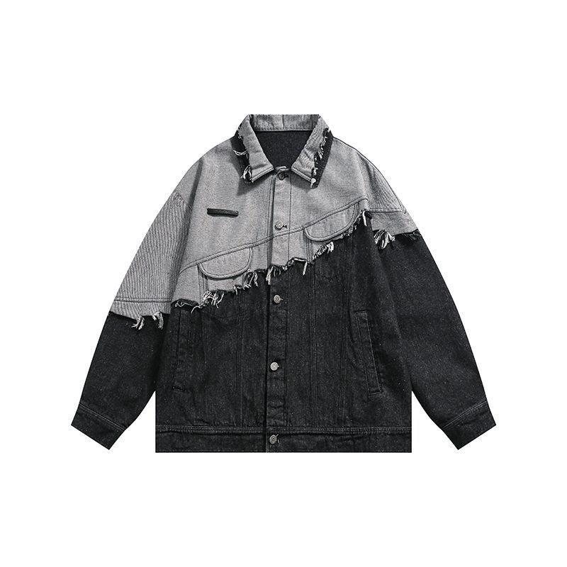 Unisex Vintage Washed Denim Jacket Oversized Streetwear Outerwear Men Women Fall 2026