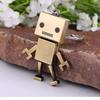 1PC Movable Robot Keychain with Articulated Joints, Zinc Alloy Mini Figurine Charm for Backpacks Gifts