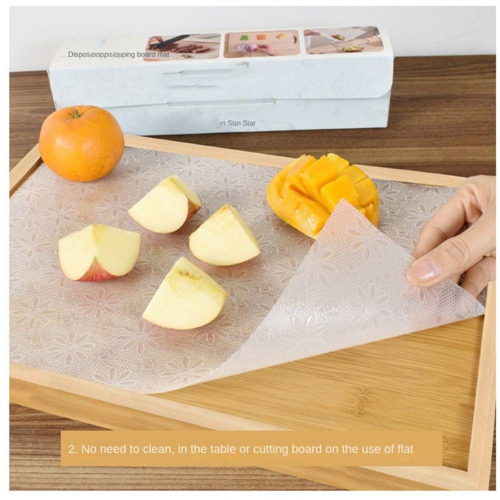 24x300CM Plastic Cutting Board Paper Disposable Large Cutting Board Mat Antibacterial BBQ Picnic Camping Chopping Boards Paper