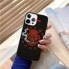 Японская маска демона Они Хання Чехол для телефона Cover Для iPhone 17 Air 15 16e Pro Max 14 13 12 11 Pro Max Plus Оболочка