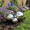 Mirror Balls 3 pcs Ø 20 cm Silver Stainless Steel 201