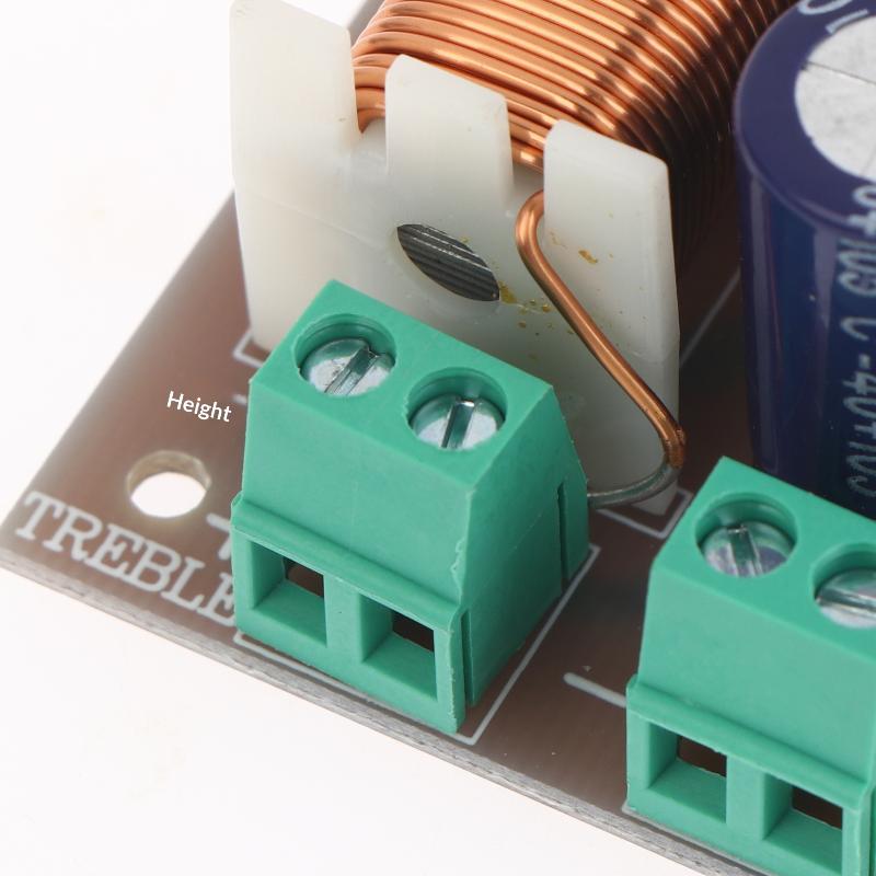 400 Вт Аудиодинамик Разделитель частот 2-канальный Модуль кроссоверных фильтров Регулируемый Полный диапазон Высокие частоты Низкие частоты Беспаечный