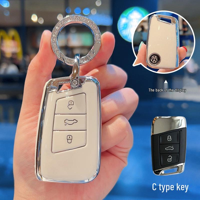 Volkswagen Key Covers Fit: Magotan, Passat, Sagitar, Polo, Bora, Tharu, Tayron, Lavida, Tiguan, T-Roc