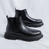 Роскошные брендовые повседневные кожаные мужские ботинки, новые уличные ботинки челси, классические высокие дизайнерские формальные ботильоны, мужская повседневная обувь