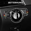 Углеродное волокно для Mercedes Benz W204 W212 W176 CLA GLA GLE GLK GL ABCE Class Наклейка на крышку переключателя фар