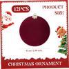 12 шт. 6 см елочные шары подвески флокированные елочные подвесные шары рождественские украшения