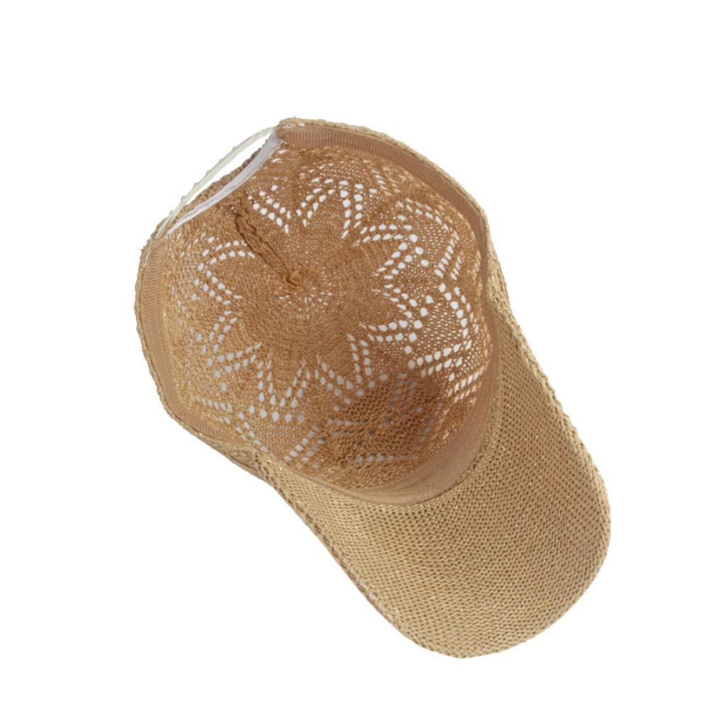 Retro Mesh Hat Casual Sun Hat Fashion Knitted Baseball Cap  Unisex