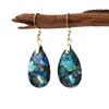 Luxury hot-selling natural stone water drop earrings, ear hooks, European and American designers, literary and retro jewelry, earrings jewelry