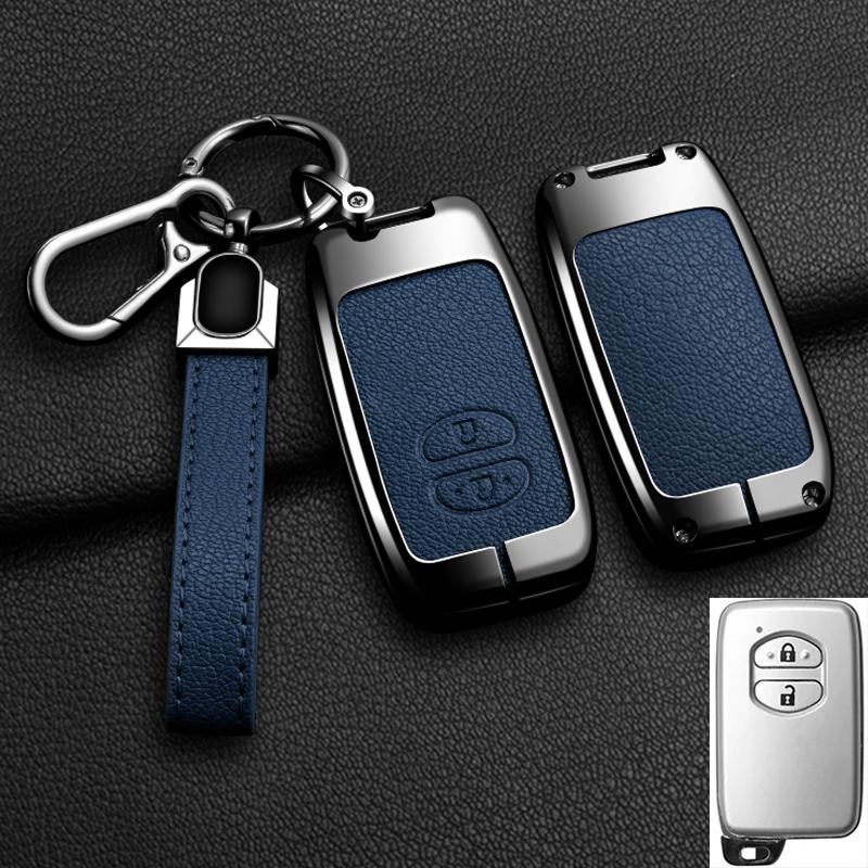 Interior Mouldings Alloy Car Key Case Cover Shell Fob For Toyota Prius 30 Alpha Aqua Land Cruiser Auris For Lexus LC 200 2012 -