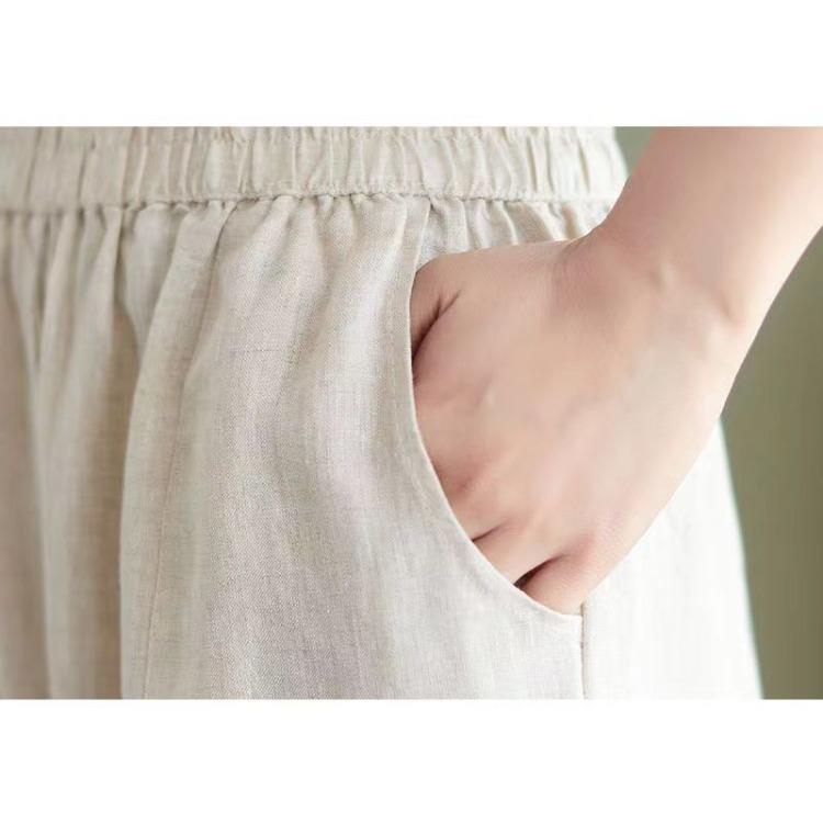 Весенние и летние женские укороченные брюки-шаровары летние свободные кружевные вышитые брюки-фонарики