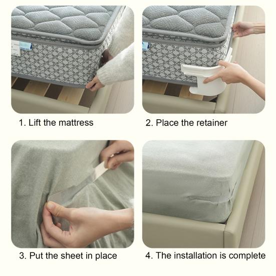 8 Pcs Open Corner Bedsheet Holders Bed Sheet Clips with Lock Straps Mattress Corner Bed Sheet Securing Clips for Keeping Sheets Firm And Wrinkle-Free