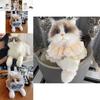 Cute Realistic Cat Plush Toy Fluffy Kitten Soft Stuffed Animal For Children