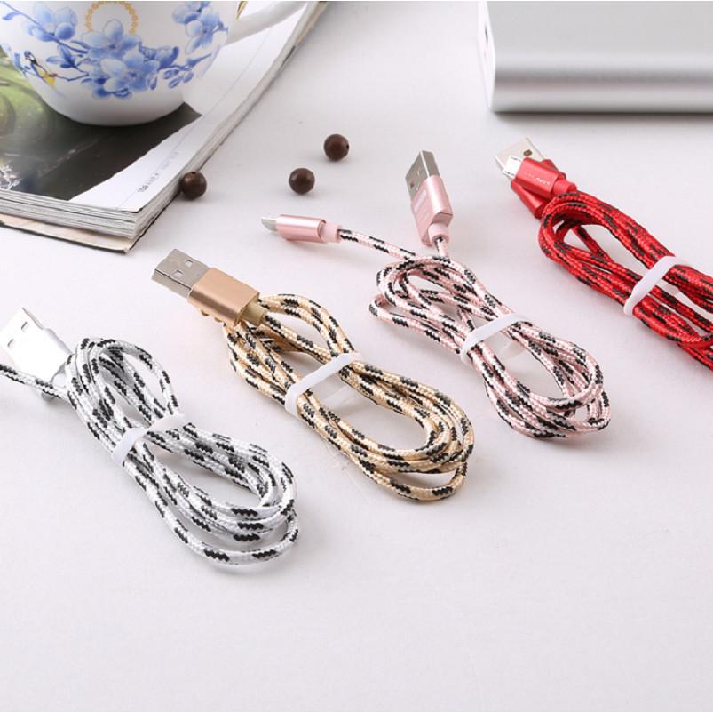 Date Braided Nylon Line To Usb Cable Fast Charger For Iphone X 8 7 Plus 6s