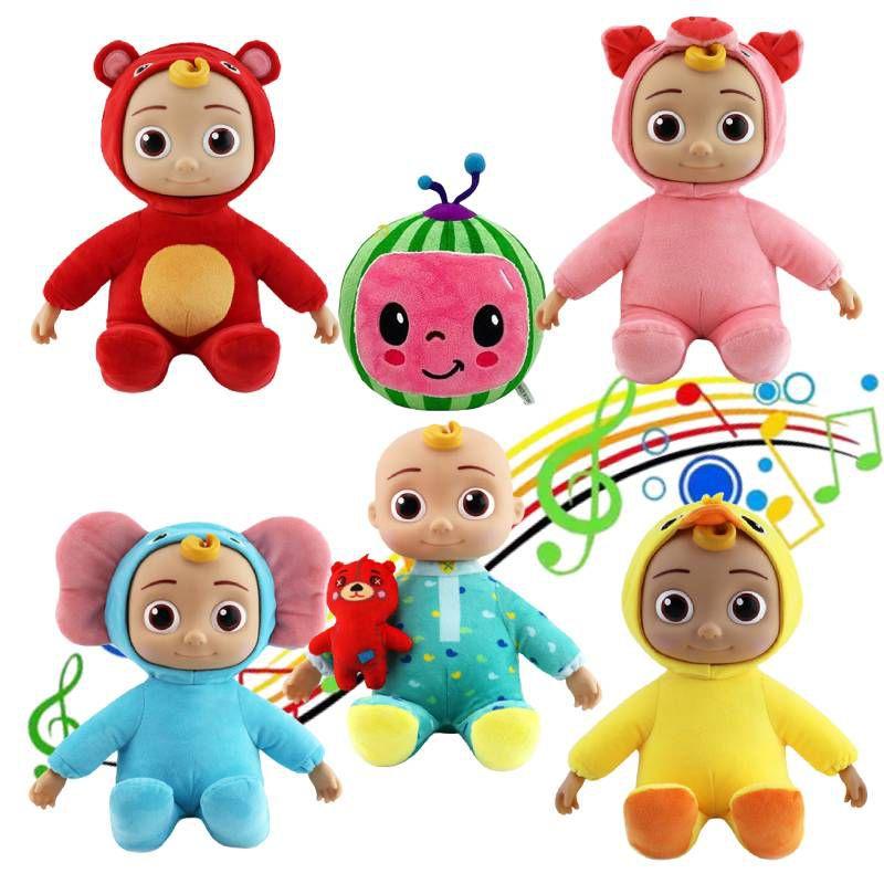 Плюшевая музыкальная игрушка Cocomelon Singing Jojo в кросс-дрессинге