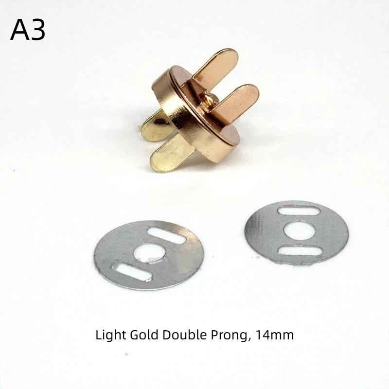 Magnetic Snap Fasteners Clasps 1 Set 14/18MM Easy to Use Buttons for DIY Handbag Purse Keychain Craft Accessories