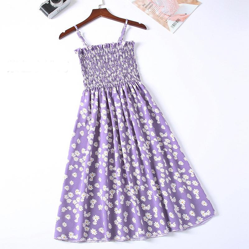 Женский сарафан в горошек, длина мини