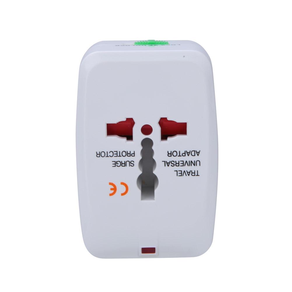 Flame Retardant ABS Single USB International Travelling Power Plug Adapter AC 100 240V 10A