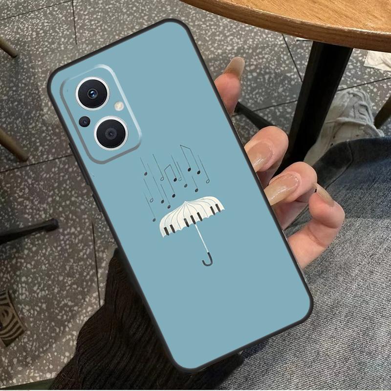 Минималистичный чехол для любителей музыки для OPPO Reno 14 13 12 11 10 Pro 8T 11F 12F 13F 14F 7 8 Lite OPPO Find X8 X6 X5 X9 Pro