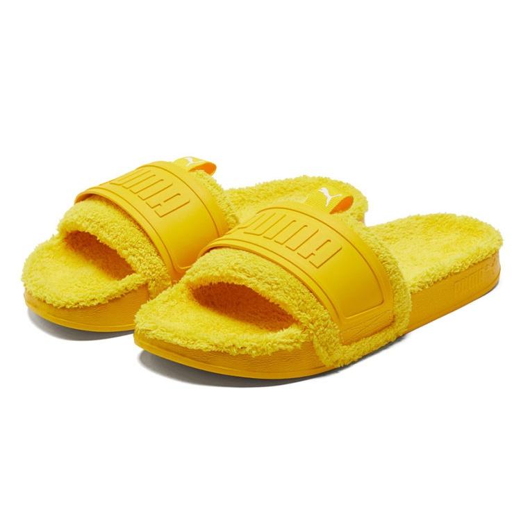 PUMA Leadcat Ylm Slide Winter YellowThickenedSlippers Yellow Men's 384411-02