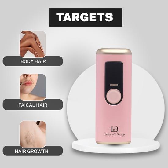 HOUSE OF BEAUTY Silktronic Pro Набор для удаления волос с технологией лазерной эпиляции IPL для лица, подмышек, рук, ног, живота, спины, лобковой области