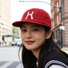 New flat-brimmed baseball cap, fashion visor, male and female couples outdoor leisure cap, embroidered alphabet sports cap